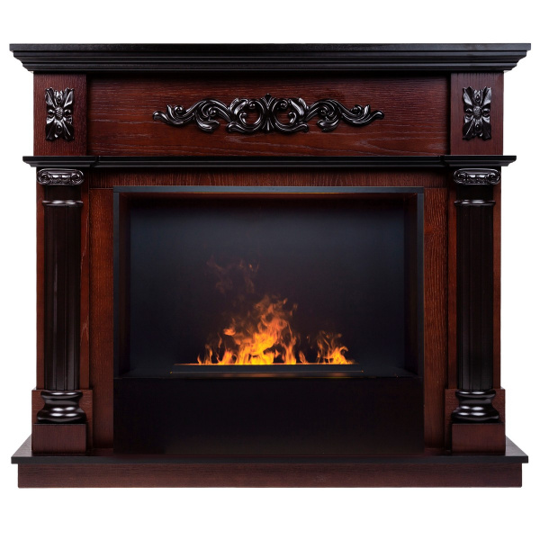 Электрокамин RealFlame Silvia 26 AO с очагом 3D Cassette 630 Black Panel