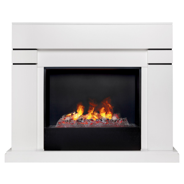 Электрокамин RealFlame Lindelse 26 WT белый с очагом 3D Cassette 630