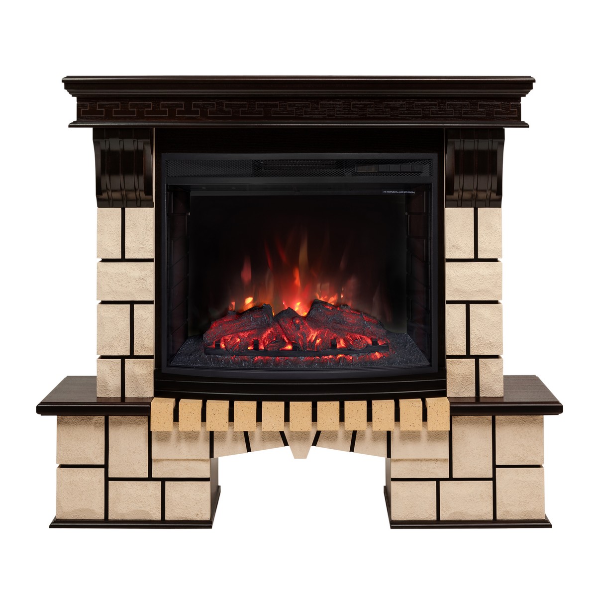 Электрокамин RealFlame Stone AO античный дуб античный дуб с очагом Evrika 25,5 LED