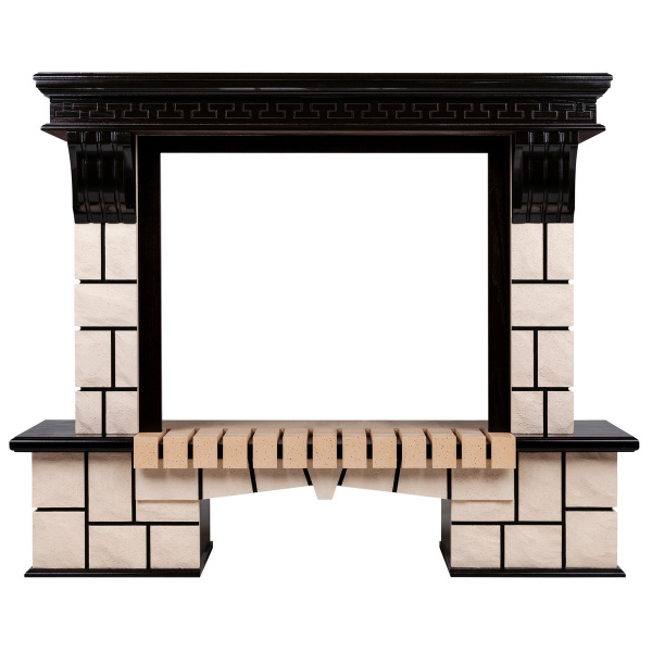 Портал каминный из МДФ RealFlame Stone 26 AO античный дуб, МДФ, классический стиль