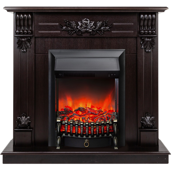 Электрокамин RealFlame Ottawa DN венге премиум с очагом Fobos Lux Black