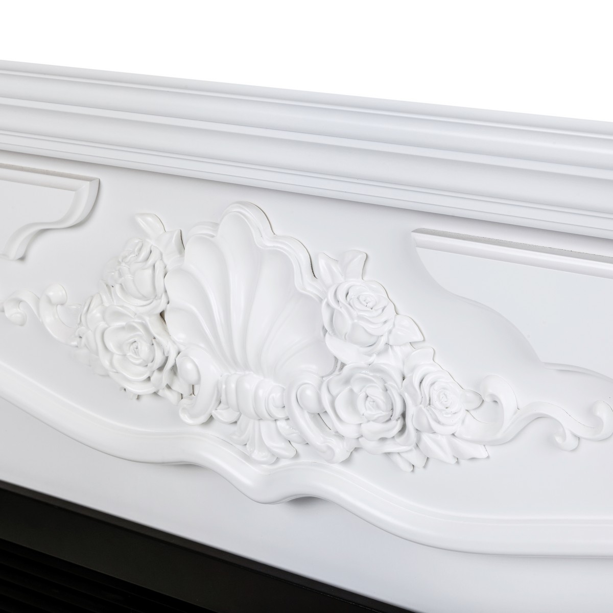 Электрокамин RealFlame Victoria 26 WT белый с очагом 3D Helios 26