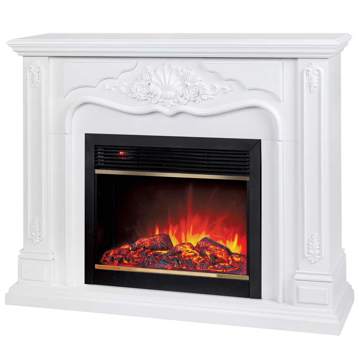 Электрокамин RealFlame Victoria 26 WT белый с очагом Moonblaze