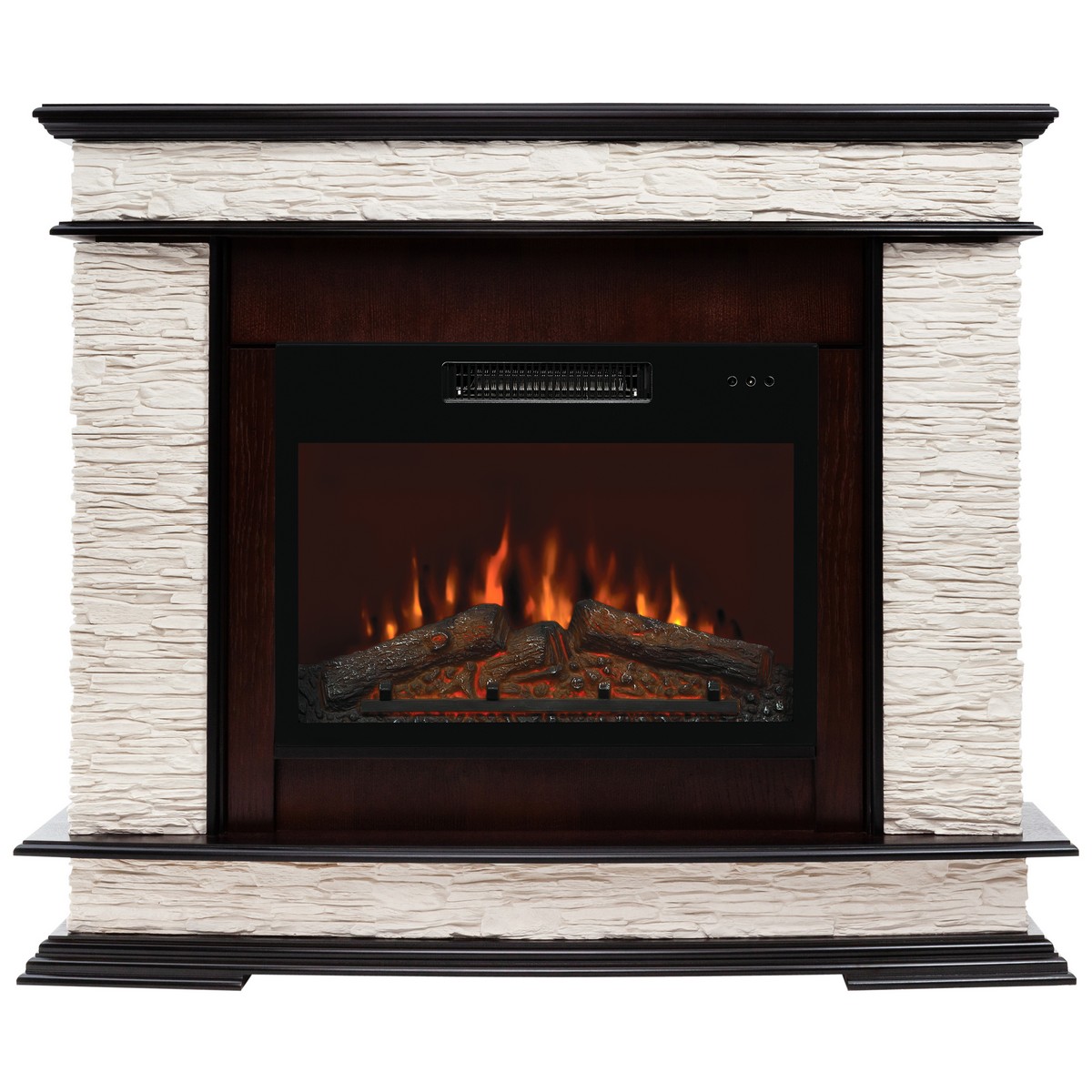 Электрокамин RealFlame Edinburgh 24 AO античный дуб с очагом Kendal 24
