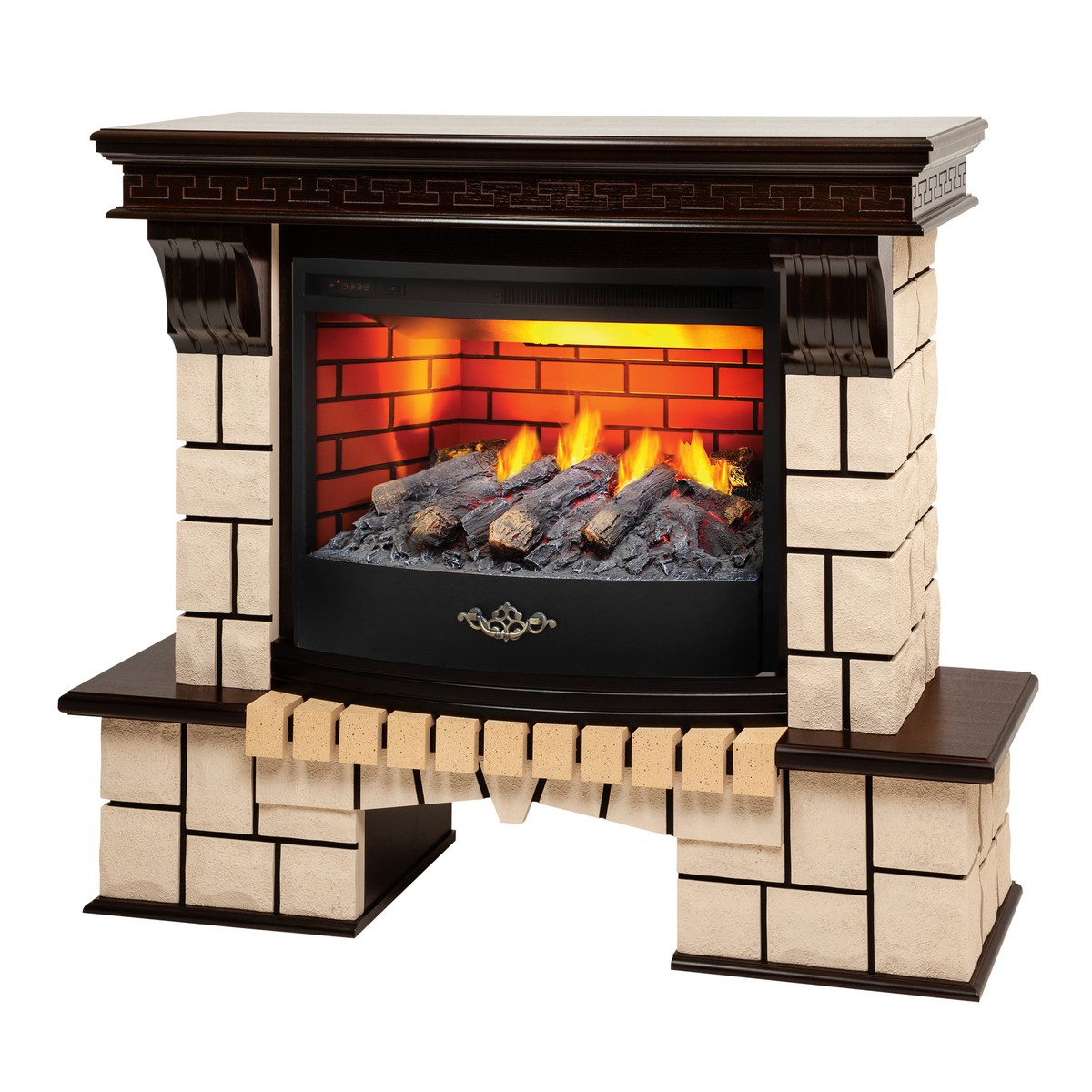 Электрокамин RealFlame Stone AO античный дуб c 3D Firestar 25,5