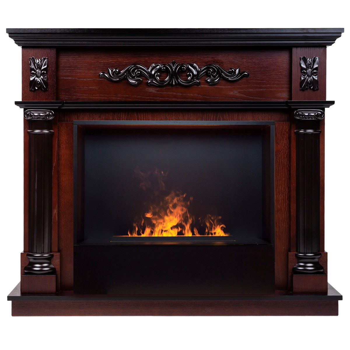 Электрокамин RealFlame Silvia 26 AO с очагом 3D Cassette 630 Black Panel