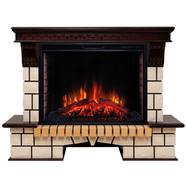 Электрокамин RealFlame Stone 33 AO античный дуб с очагом Epsilon 33