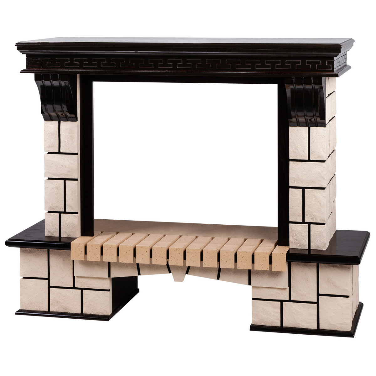 Портал каминный из МДФ RealFlame Stone 26 AO античный дуб, МДФ, классический стиль