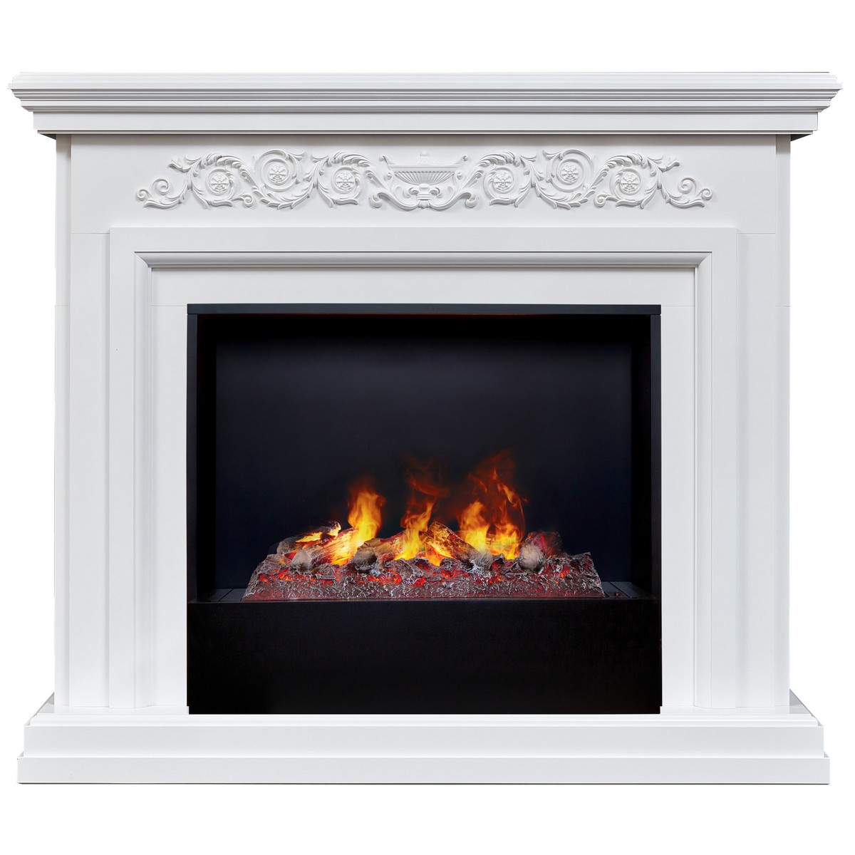 Электрокамин RealFlame Leticia 26 WT белый с очагом 3D Cassette 630