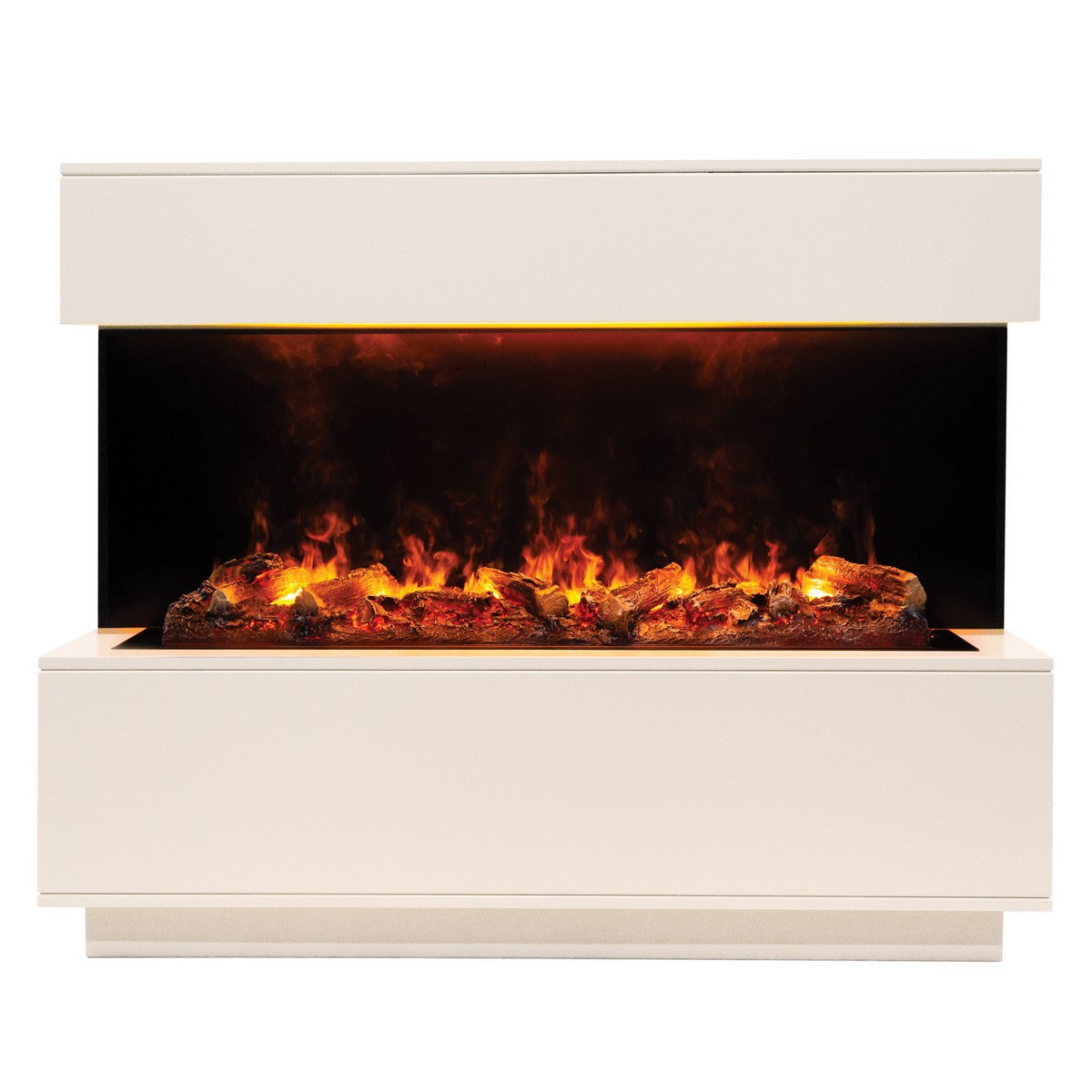 Электрокамин RealFlame Modern CST1000 WT белый дуб с очагом 3D Cassette 1000