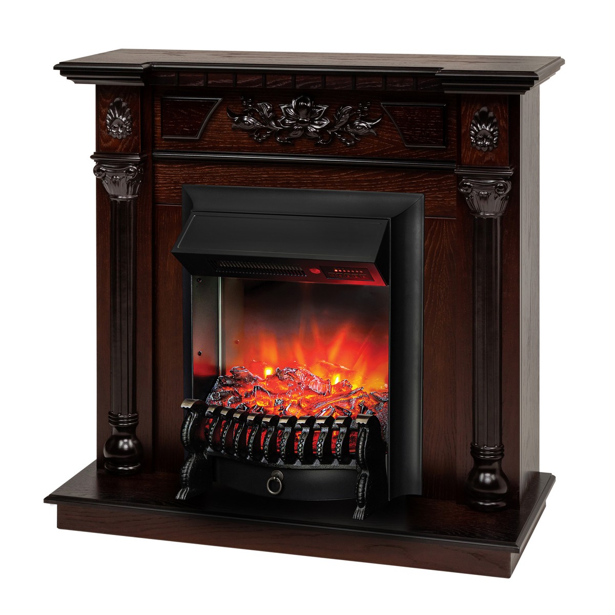 Электрокамин RealFlame Dacota AO античный дуб с очагом Fobos Lux Black RC