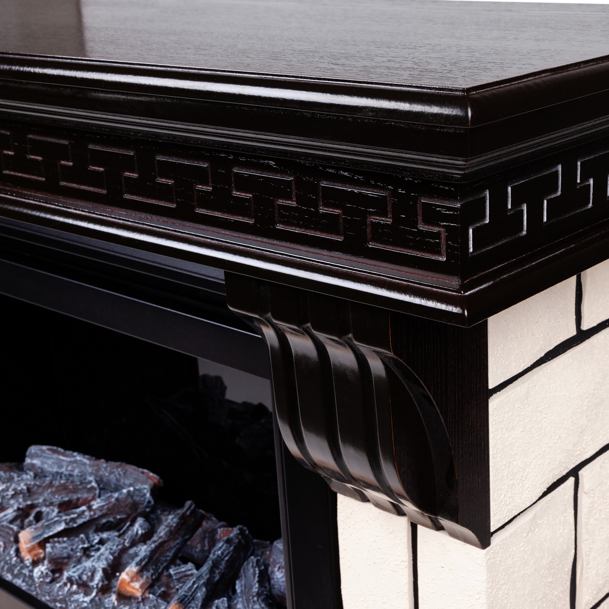 Электрокамин RealFlame Stone 26 AO античный дуб с очагом Moonblaze Black