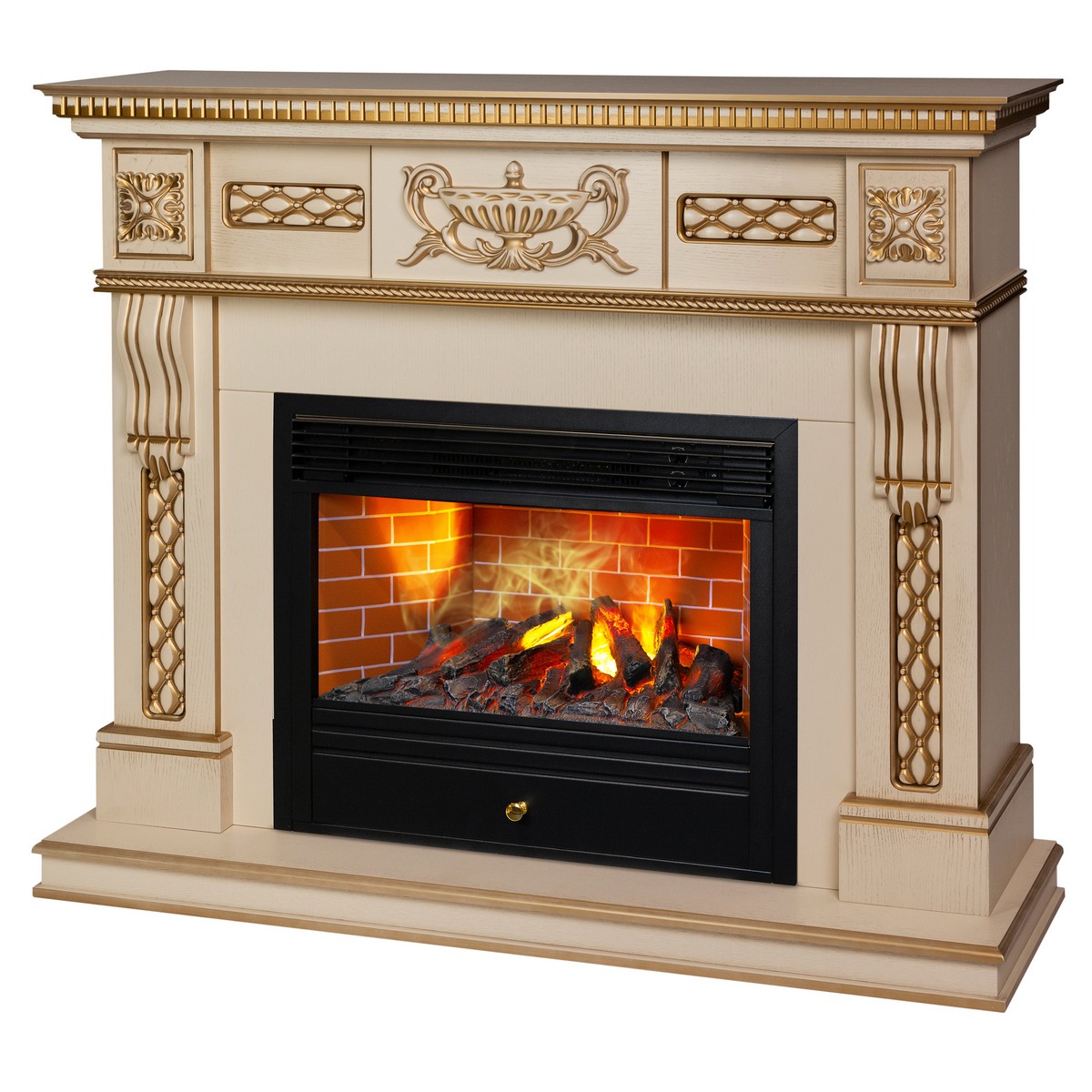 Электрокамин RealFlame Corsica Lux 25,5/26 WT с очагом 3D Novara