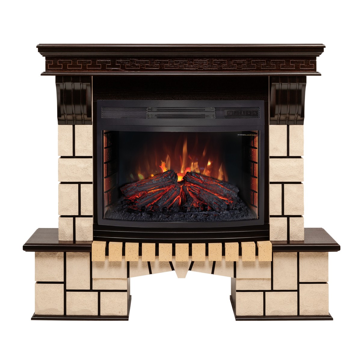 Электрокамин RealFlame Stone AO античный дуб c Firefield 25 S IR