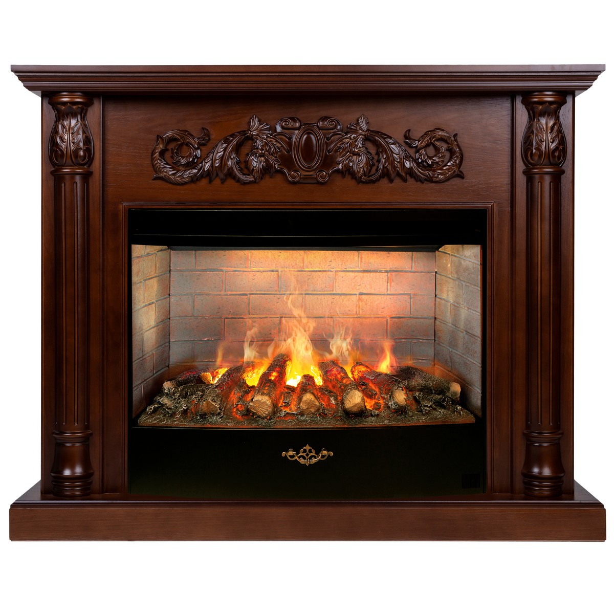 Электрокамин RealFlame Salford 33 AO античный дуб с очагом 3D Firestar 33