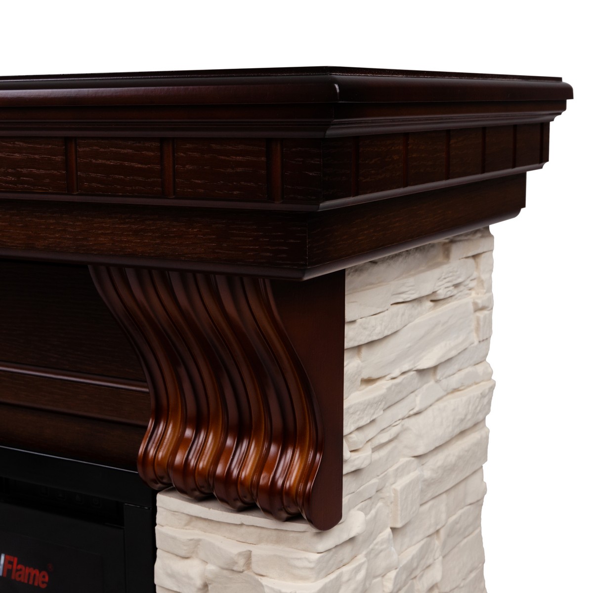 Электрокамин RealFlame Michigan 60 AO античный дуб с очагом Saphir 60