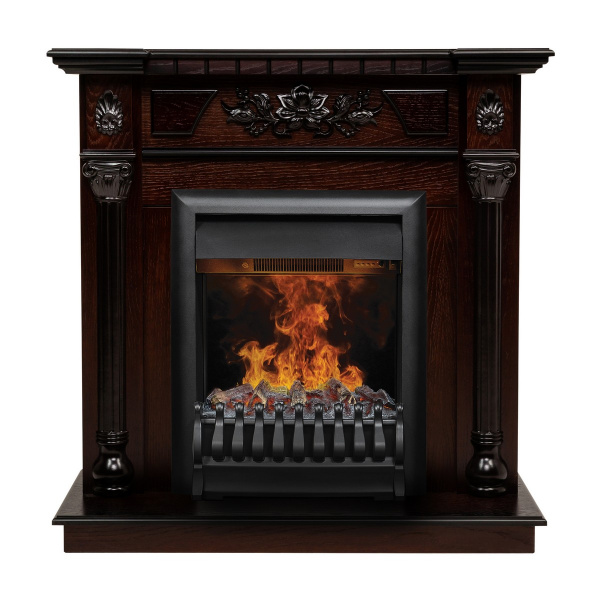 Электрокамин RealFlame Dacota AO античный дуб с очагом 3D Oregan