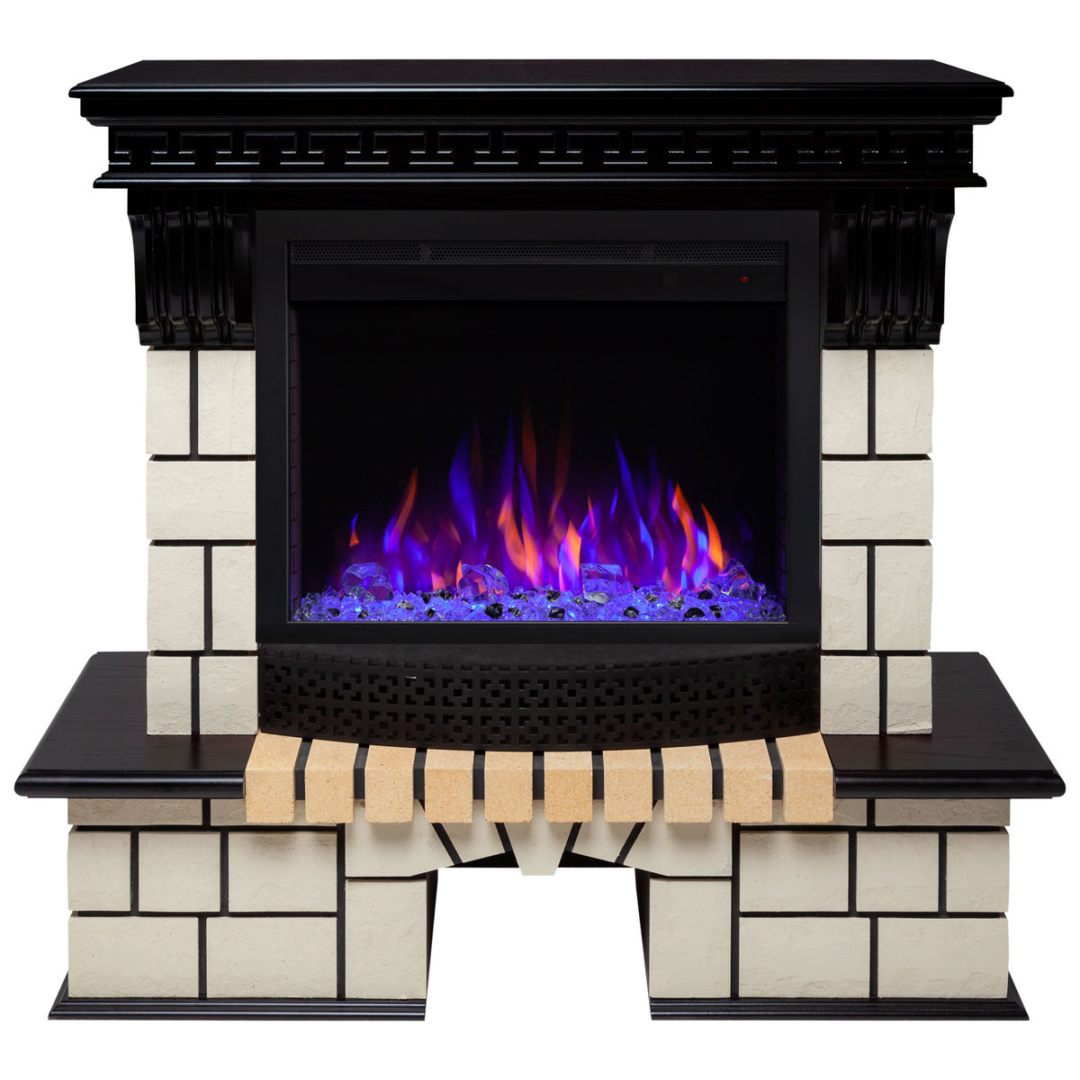 Электрокамин RealFlame Stone AO античный дуб античный дуб с очагом Saphir 25,5