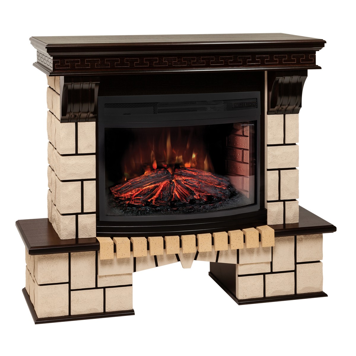 Электрокамин RealFlame Stone AO античный дуб c Firefield 25 S IR