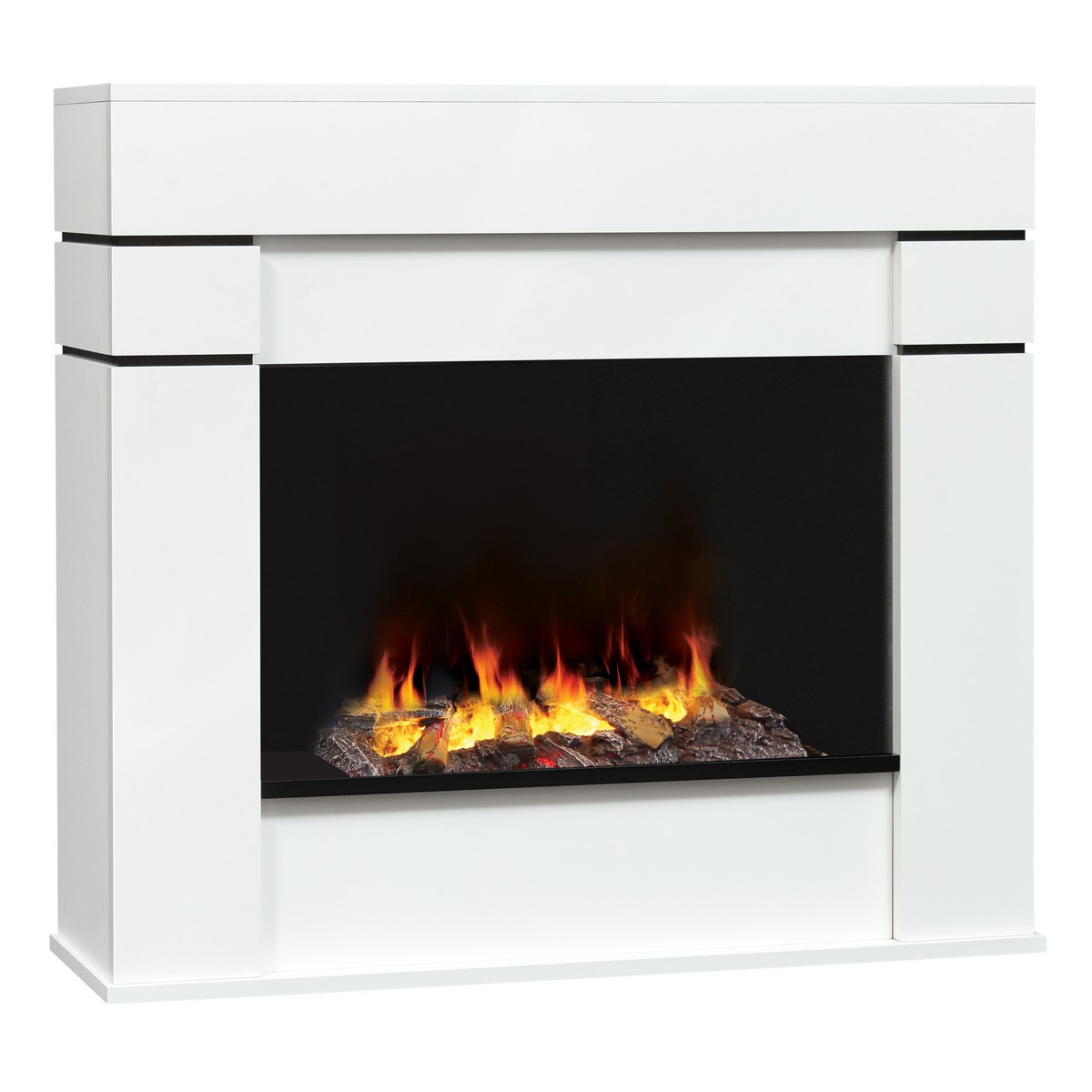Электрокамин RealFlame Alta 24 WT белый с очагом 3D Cassette 500